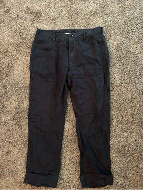 Frame Denim Women's Black Cropped Ankle Pants